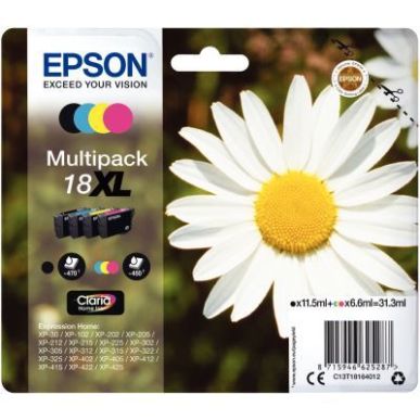 Achetez Lot de 4 cartouches jet d'encre à la marque Epson T18164 noir cyan magenta et jaune haute c..