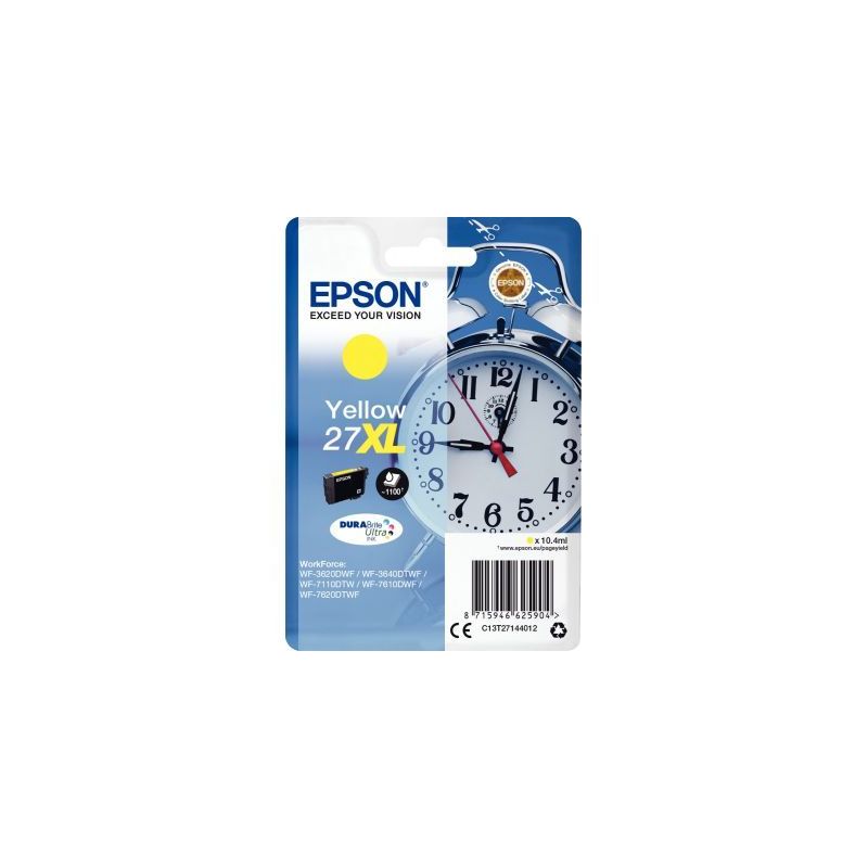 Achetez Cartouche jet d'encre à la marque Epson T271440 jaune haute capacité Réveil EPSPIT2714401.. Achetez Cartouche jet d'encre à la marque Epson T271440 jaune haute capacité Réveil EPSPIT2714401..