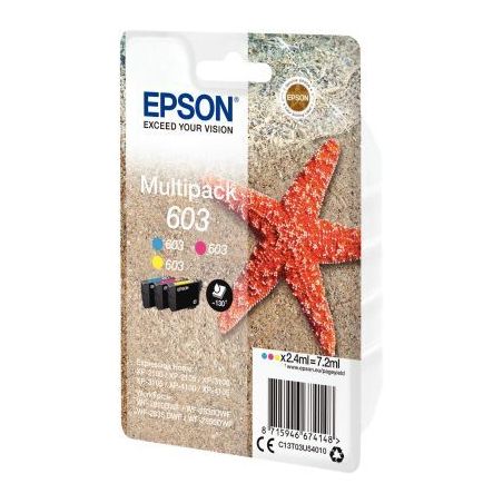 Achetez Lot de 3 cartouches jet d'encre à la marque Epson T03U540 cyan magenta jaune Etoile de mer ..