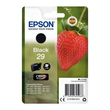 Achetez Cartouche jet d'encre à la marque Epson T298140 noir Fraise C13T29814012 EPSON pas cher sur..