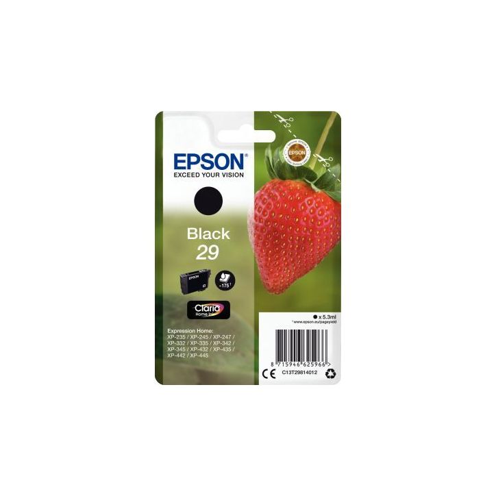Cartouche jet d'encre à la marque Epson T298140 noir Fraise C13T29814012 EPSON