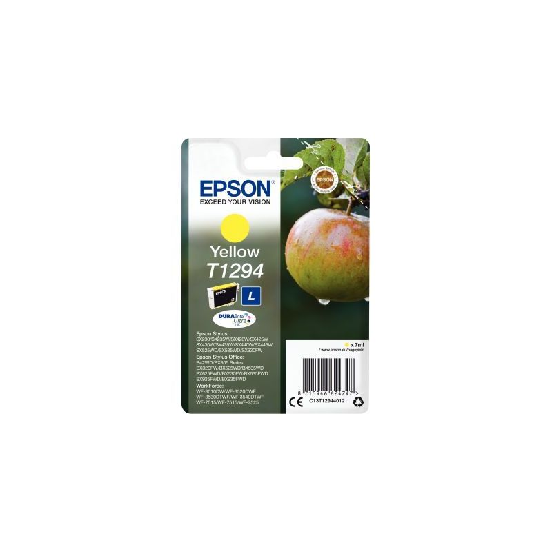 Achetez EPSON Cartouche Jet d'encre Jaune C13T12944012 pas cher sur Ma Rentrée Scolaire Achetez EPSON Cartouche Jet d'encre Jaune C13T12944012 pas cher sur Ma Rentrée Scolaire