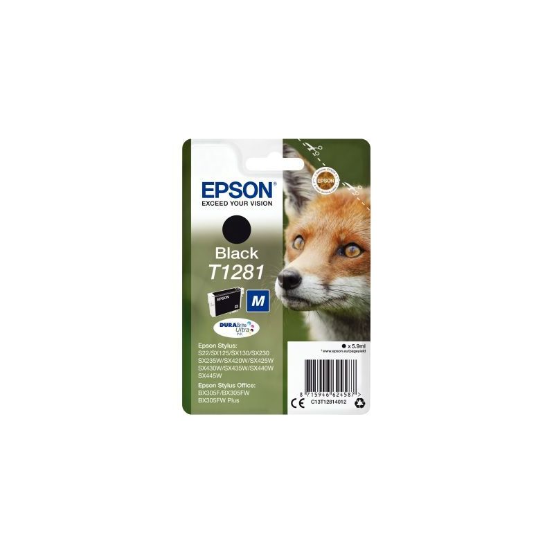 Achetez Cartouche d'encre à la marque Epson T128140 noir Renard EPSPIT12814012BU EPSON pas cher sur.. Achetez Cartouche d'encre à la marque Epson T128140 noir Renard EPSPIT12814012BU EPSON pas cher sur..