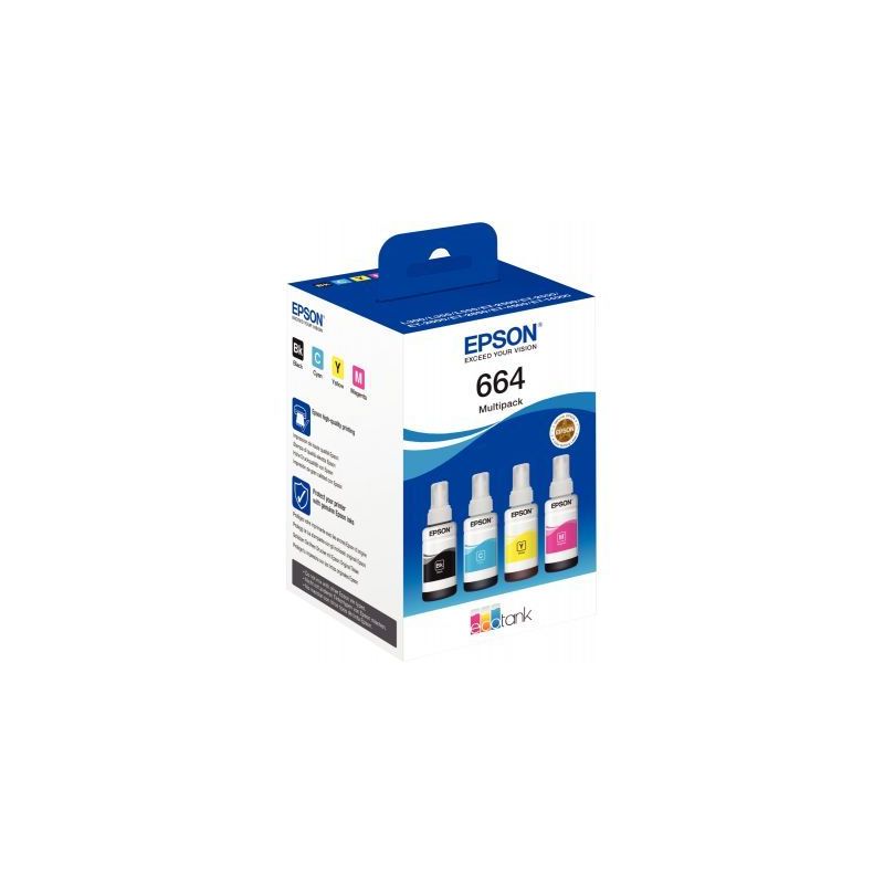 Achetez Lot de 4 flacons encre à la marque Epson T664640 noir cyan magenta jaune 664 C13T664640 EPS.. Achetez Lot de 4 flacons encre à la marque Epson T664640 noir cyan magenta jaune 664 C13T664640 EPS..