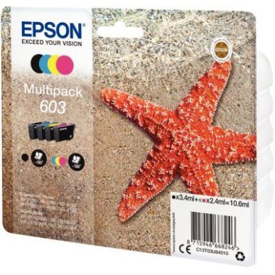 Achetez Lot de 4 cartouches jet d'encre à la marque Epson T03U640 noir cyan magenta jaune Etoile de..