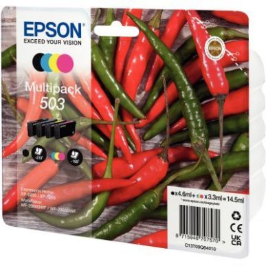 Achetez Lot 4 cartouches encre à la marque Epson T09Q640 Noir Cyan Magenta Jaune Piment C13T09Q6401..