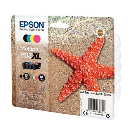 Achetez Lot de 4 cartouches jet d'encre à la marque Epson T03A64 noir cyan magenta jaune haute capa..