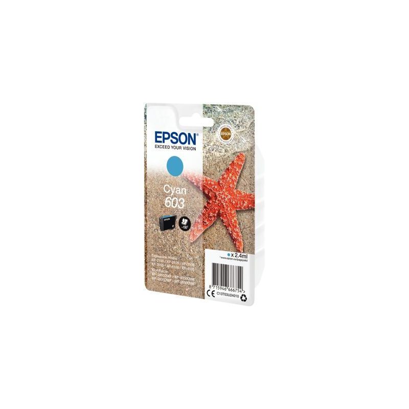 Achetez Cartouche jet d'encre à la marque Epson T03U240 cyan Etoile de mer C13T03U24010 EPSON pas c.. Achetez Cartouche jet d'encre à la marque Epson T03U240 cyan Etoile de mer C13T03U24010 EPSON pas c..