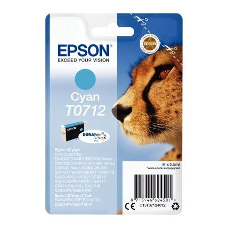 Achetez Cartouche jet d'encre à la marque Epson T071240 cyan Guépard EPSPIT07124012BU EPSON pas ch..