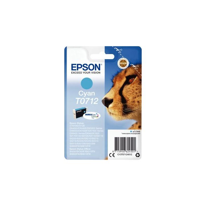 Cartouche jet d'encre à la marque Epson T071240 cyan Guépard EPSPIT07124012BU EPSON