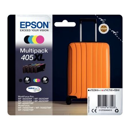 Achetez Lot de 4 cartouches jet d'encre à la marque Epson T05H640 noir cyan magenta jaune haute cap..