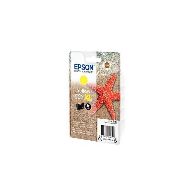 Achetez Cartouche jet d'encre à la marque Epson T03A44, jaune haute capacité Etoile de mer C13T03A.. Achetez Cartouche jet d'encre à la marque Epson T03A44, jaune haute capacité Etoile de mer C13T03A..