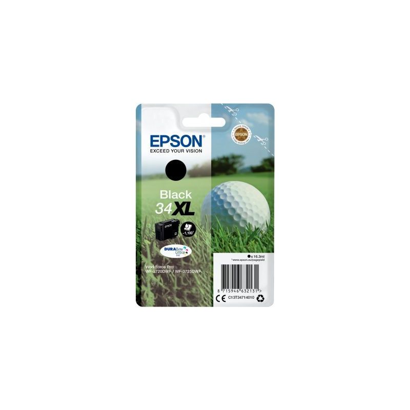 Achetez Cartouche jet d'encre à la marque Epson T347140 noir haute capacité Balle de golf C13T3471.. Achetez Cartouche jet d'encre à la marque Epson T347140 noir haute capacité Balle de golf C13T3471..