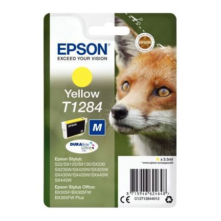 Achetez Cartouche d'encre à la marque Epson T128440 jaune Renard EPSPIT12844012BU EPSON pas cher su..