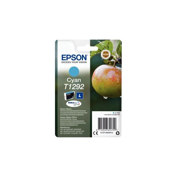 EPSON Cartouche Jet d'encre Cyan C13T12924012