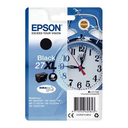 Achetez Cartouche jet d'encre à la marque Epson T271140 noir haute capacité Réveil EPSPIT27114012..
