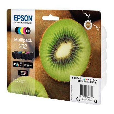 Achetez Lot de 5 cartouches d'encre de marque EPSON T02E740 noir cyan magenta jaune noir photo Kiwi ..