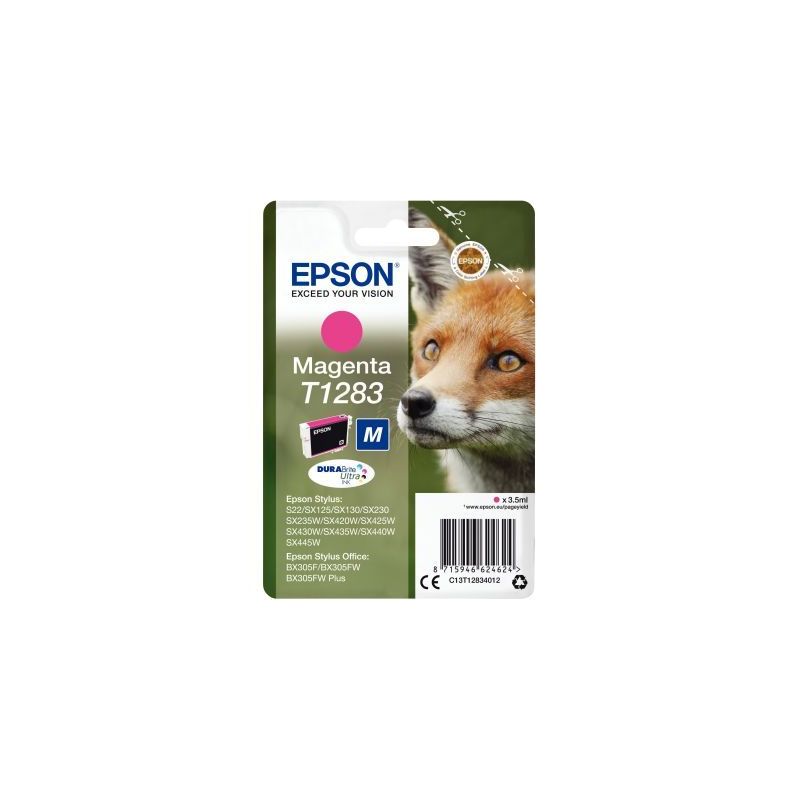 Achetez Cartouche d'encre à la marque Epson T128340 magenta Renard EPSPIT12834012BU EPSON pas cher .. Achetez Cartouche d'encre à la marque Epson T128340 magenta Renard EPSPIT12834012BU EPSON pas cher ..