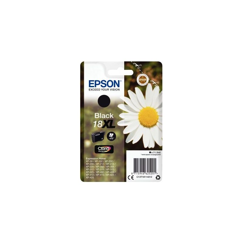 Achetez Cartouche jet d'encre à la marque Epson T181140 noir haute capacité Paquerette EPSPIT18114..