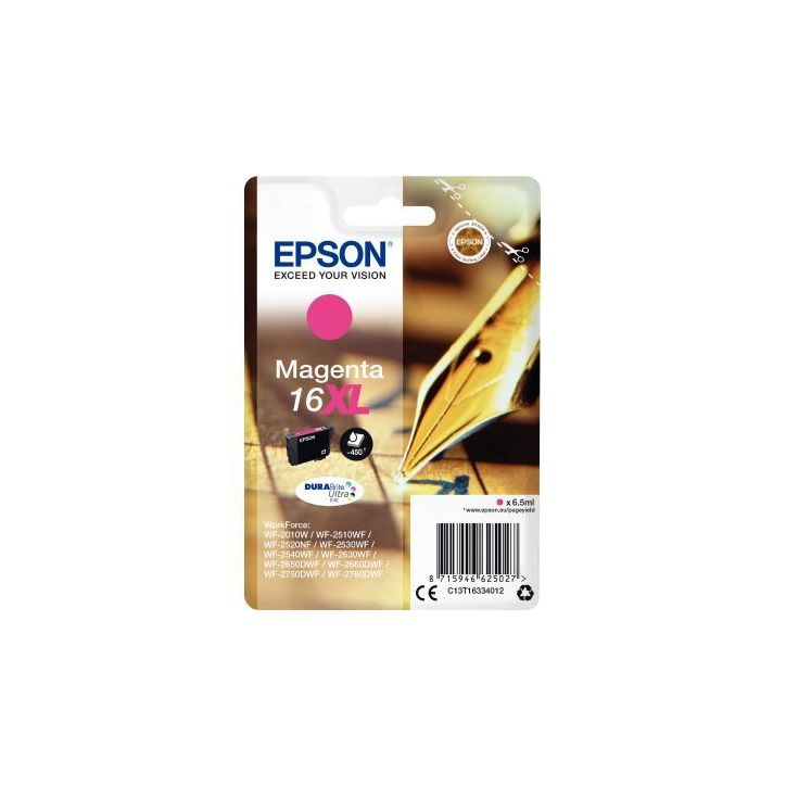 Cartouche jet d'encre à la marque Epson T163340 magenta haute capacité Stylo plume EPSPIT16334012BU EPSON