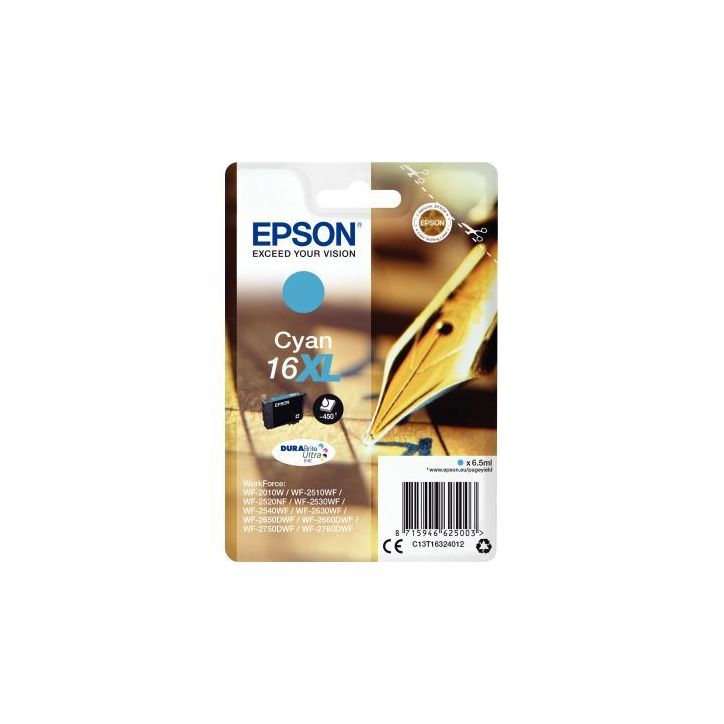 Cartouche jet d'encre à la marque Epson T163240 cyan haute capacité Stylo plume EPSPIT16324012BU EPSON