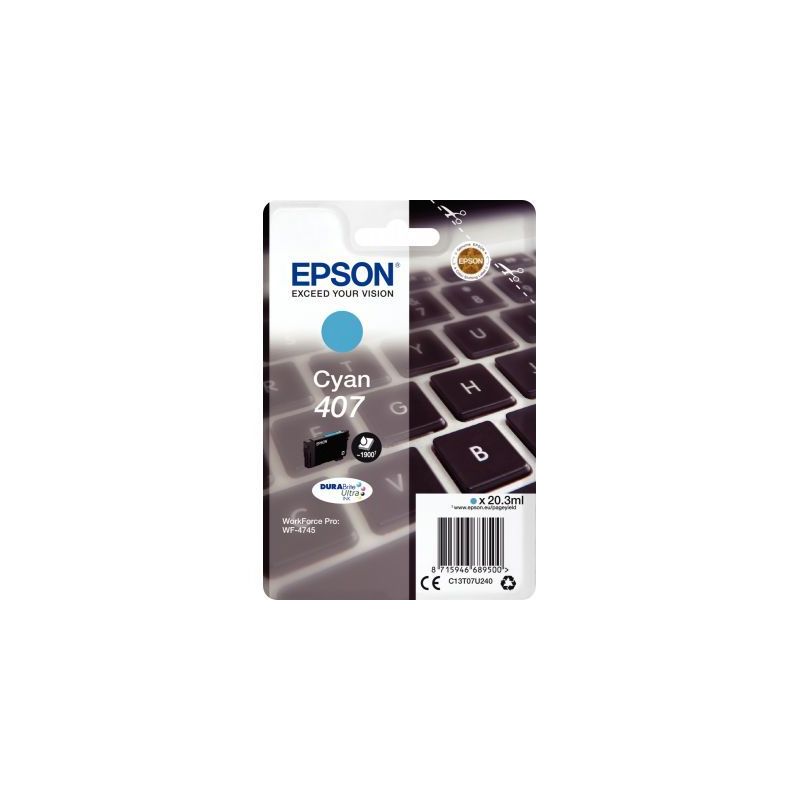 Achetez Cartouche jet d'encre à la marque Epson T07U240 cyan Clavier C13T07U240 EPSON pas cher sur .. Achetez Cartouche jet d'encre à la marque Epson T07U240 cyan Clavier C13T07U240 EPSON pas cher sur ..
