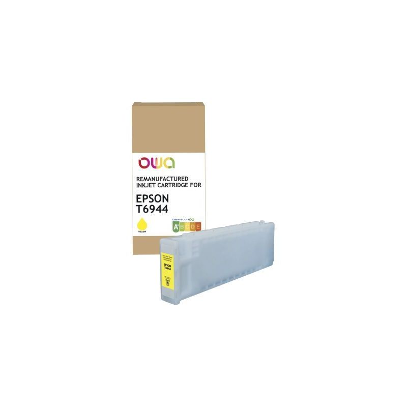 Achetez OWA cartouche jet d'encre remanufacturée jaune haute capacité compatible EPSON T6944 T6944.. Achetez OWA cartouche jet d'encre remanufacturée jaune haute capacité compatible EPSON T6944 T6944..