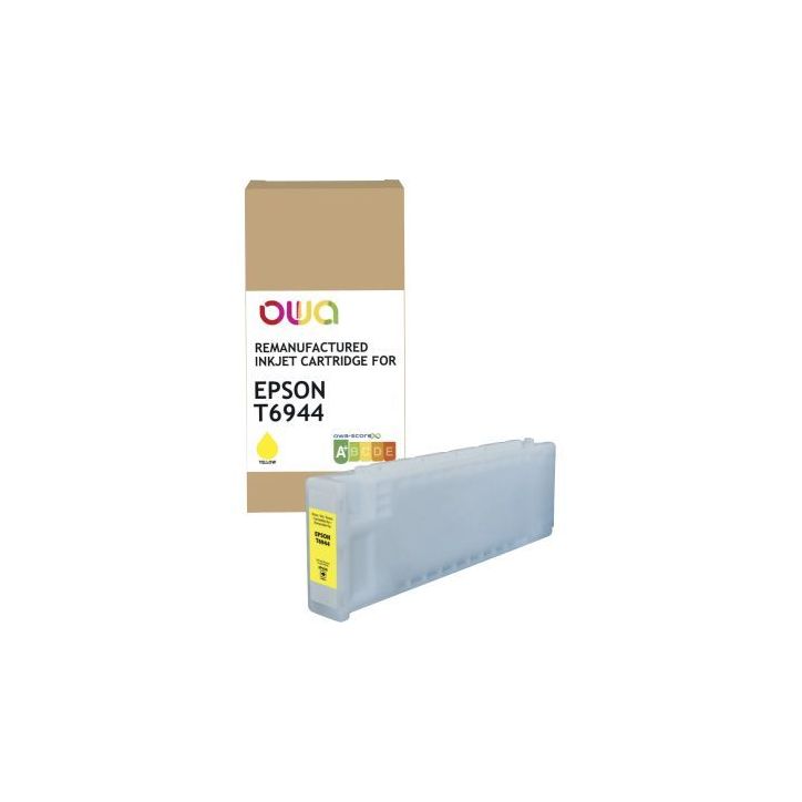 OWA cartouche jet d'encre remanufacturée jaune haute capacité compatible EPSON T6944 T6944 K45703OW OWA ARMO(...)