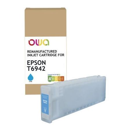 Achetez OWA cartouche jet d'encre remanufacturée cyan haute capacité compatible EPSON T6942 T6942 ..