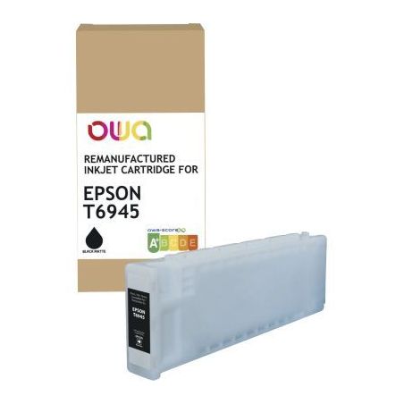 Achetez OWA cartouche jet d'encre remanufacturée noire mat haute capacité compatible EPSON T6945 T..