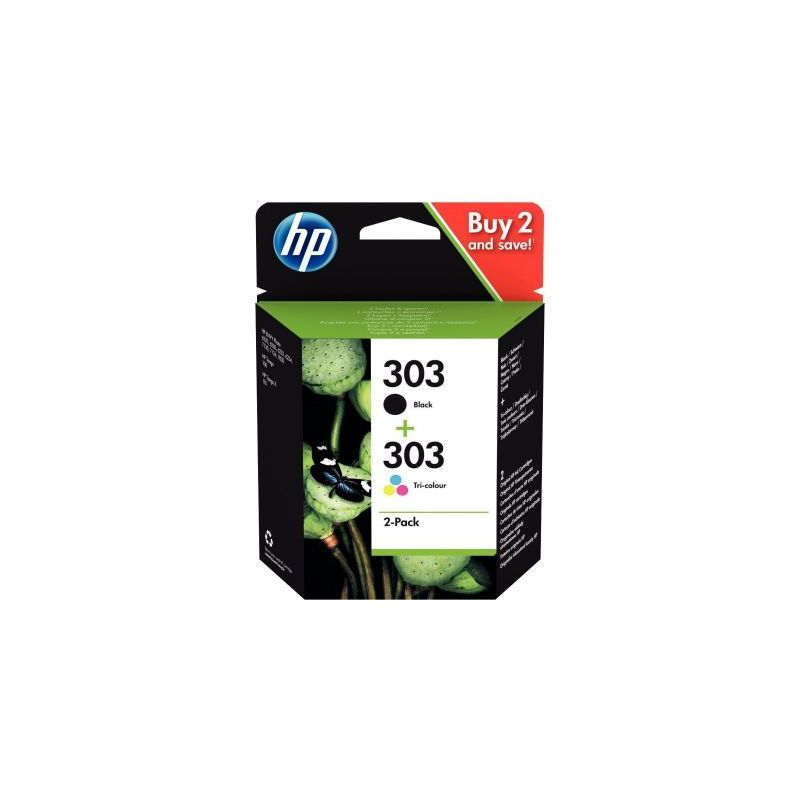 Achetez Lot de 2 cartouches encre à la marque HP 3YM92AE noir et couleurs 303 HPSPI3YM92AE HP pas c..