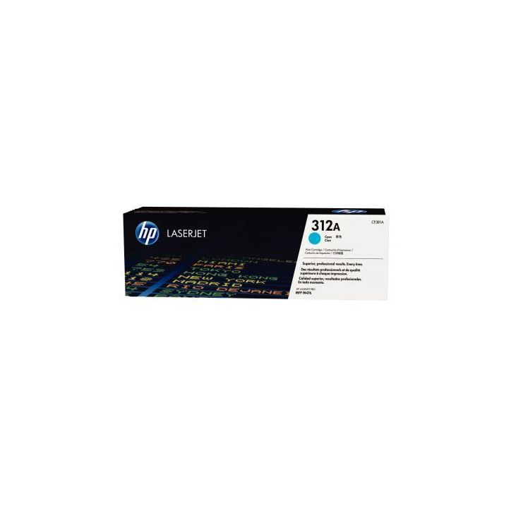 Cartouche laser à la marque HP CF381A cyan 312A CF381A HP