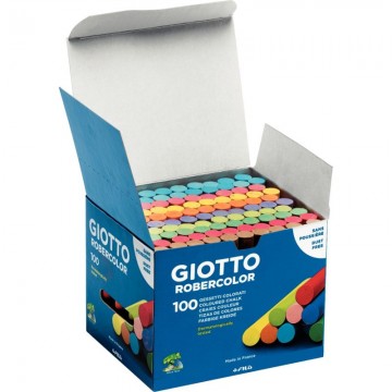 Boîte de 100 craies cylindriques Robercolor assortis F539000 GIOTTO