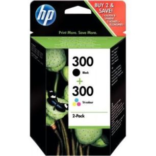 Achetez Lot de 2 cartouches jet d'encre à la marque HP CC640+643 noir et couleurs 300 CN637EE HP pa..