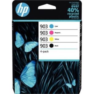 Achetez Lot de 4 cartouches encre à la marque HP 6ZC73AE noir cyan magenta et jaune 903 HPSPI6ZC73A..