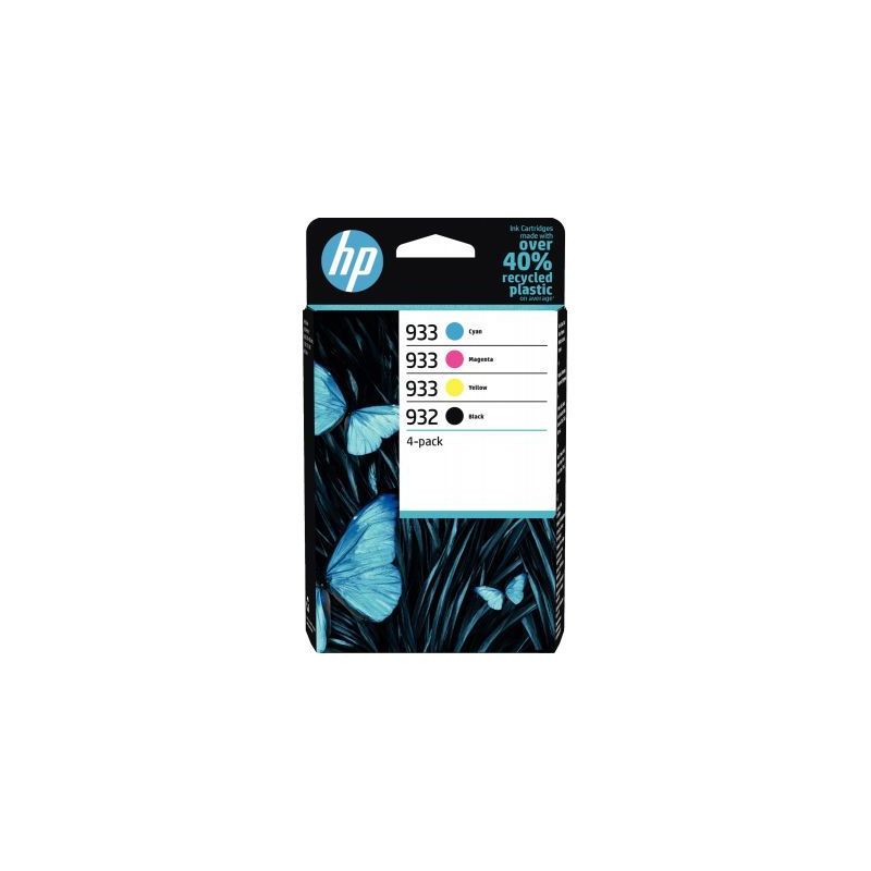 Achetez Lot de 4 cartouches jet d'encre à la marque HP 6ZC71AE noir cyan magenta et jaune 932 / 933.. Achetez Lot de 4 cartouches jet d'encre à la marque HP 6ZC71AE noir cyan magenta et jaune 932 / 933..