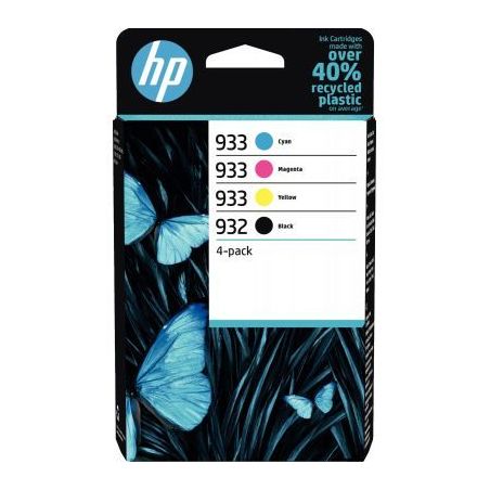 Achetez Lot de 4 cartouches jet d'encre à la marque HP 6ZC71AE noir cyan magenta et jaune 932 / 933..