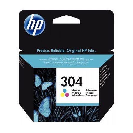Achetez HP 304 Cartouche d'Encre Trois Couleurs Authentique (N9K05AE) pas cher sur Ma Rentrée Scola..