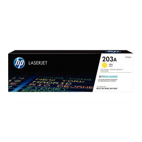 Achetez Cartouche laser à la marque HP CF542A jaune 203A CF542A HP pas cher sur Ma Rentrée Scolair..