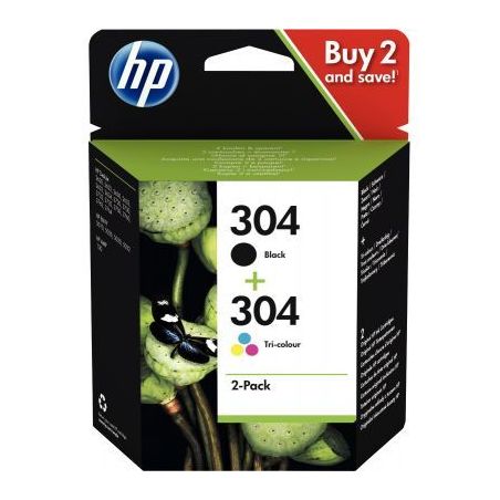 Achetez Lot de 2 cartouches encre à la marque HP 3JB05AE noir et couleurs 304 HPSPI3JB05AE HP pas c..