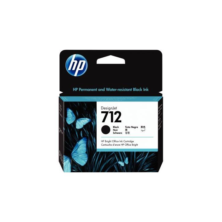 Cartouche encre à la marque HP 3ED71A noir haute capacité 712 HPSPI3ED71A HP