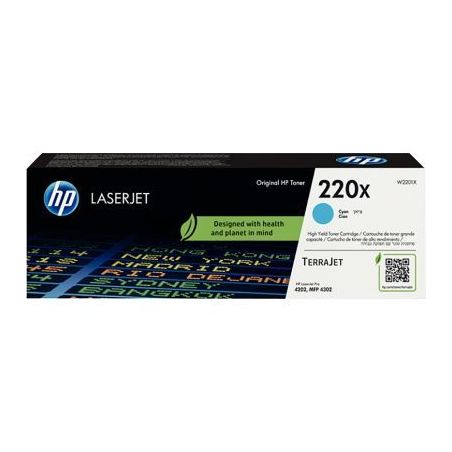 Achetez HP 220X toner cyan grande capacité authentique (W2201X) 220X HPSPLW2201X HP pas cher sur Ma..