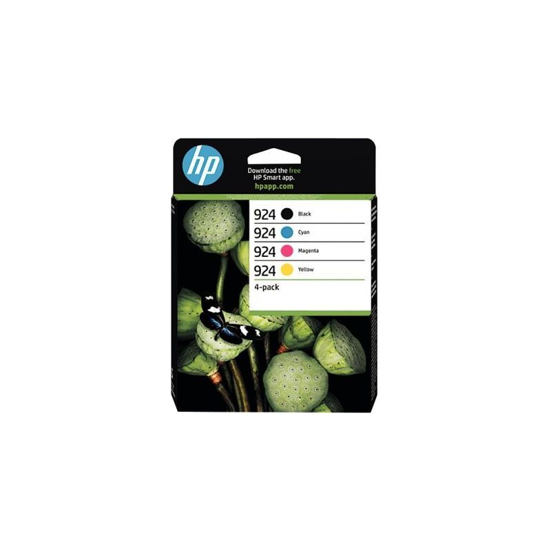 Achetez HP 924 pack de 4 cartouches d'encre noire, cyan, magenta et jaune authentiques (6C3Z1NE) 924.. Achetez HP 924 pack de 4 cartouches d'encre noire, cyan, magenta et jaune authentiques (6C3Z1NE) 924..