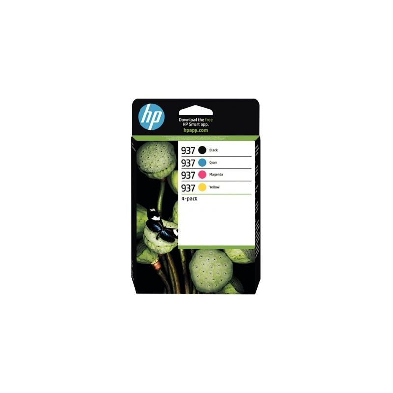 Achetez HP 937 pack de 4 cartouches d'encre noire, cyan, magenta et jaune authentiques (6C400NE) 937.. Achetez HP 937 pack de 4 cartouches d'encre noire, cyan, magenta et jaune authentiques (6C400NE) 937..