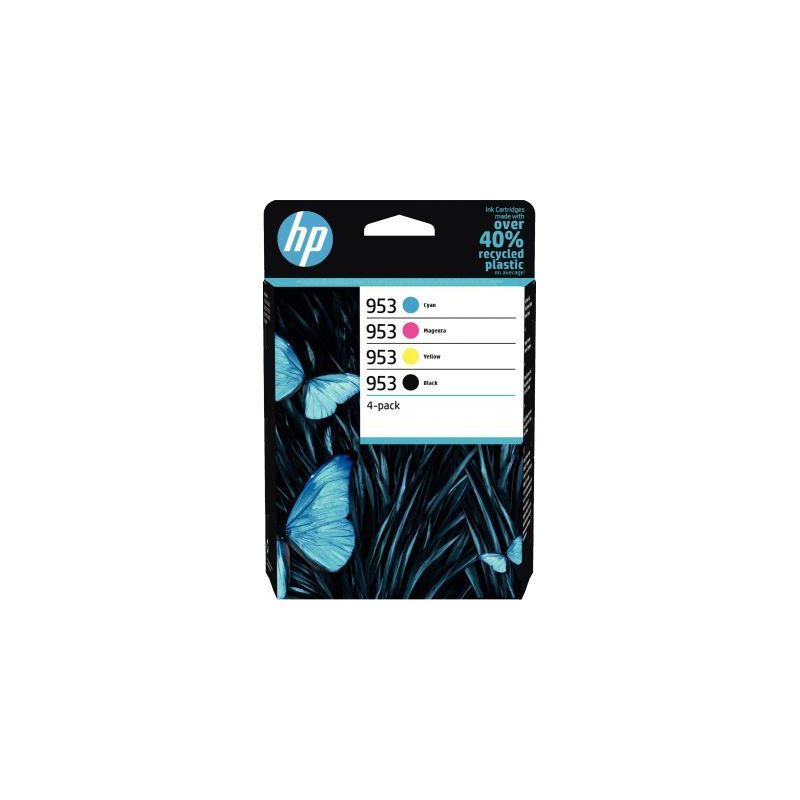 Achetez Lot de 4 cartouches encre à la marque HP 6ZC69AE noir cyan magenta et jaune 953 HPSPI6ZC69A.. Achetez Lot de 4 cartouches encre à la marque HP 6ZC69AE noir cyan magenta et jaune 953 HPSPI6ZC69A..