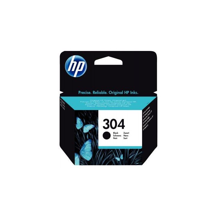 HP 304 Cartouche d'Encre Noire Authentique (N9K06AE)