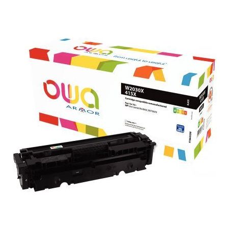 Achetez OWA cartouche laser noire haute capacité remanufacturée compatible HP 415X (W2030X) 415X K..