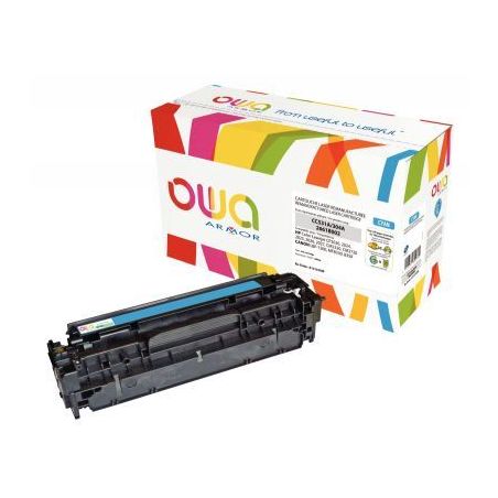 Achetez OWA cartouche laser cyan remanufacturée compatible Canon 718 et HP 304A (CC531A) 304A / 718..