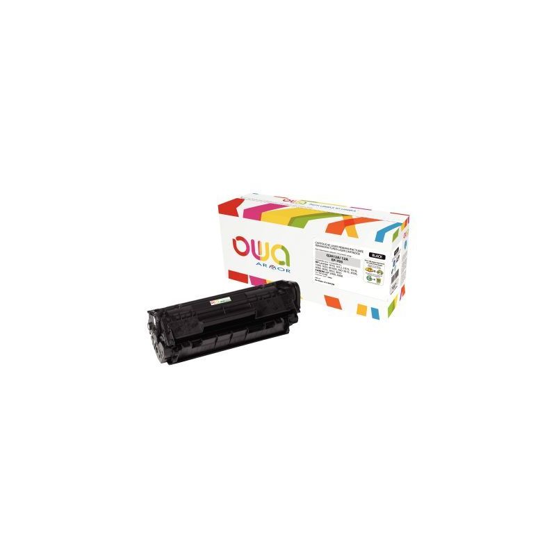 Achetez OWA cartouche laser noire remanufacturée compatible Canon EP703 et HP 12A(Q2612A) 12A / 703.. Achetez OWA cartouche laser noire remanufacturée compatible Canon EP703 et HP 12A(Q2612A) 12A / 703..