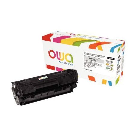 Achetez OWA cartouche laser noire remanufacturée compatible Canon EP703 et HP 12A(Q2612A) 12A / 703..